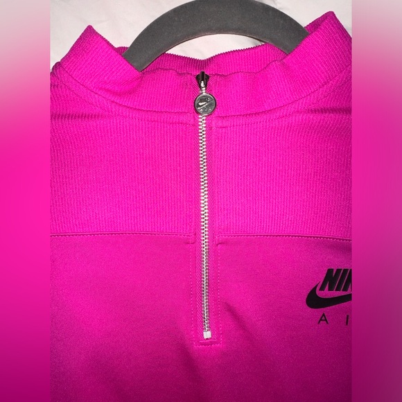 Like New! Nike Air Ribbed Cropped Quarter Zip Size L - Picture 4 of 4